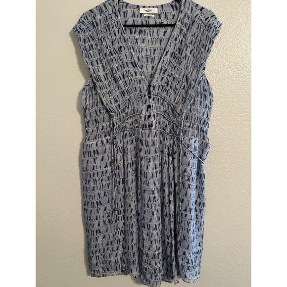 Isabel Marant Etoile | Isabel Marant Étoile Segun Tie-Waist Dress in Blue - Picture 10 of 10